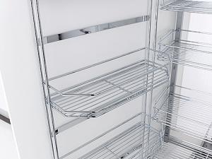 Classic Tandem larder pull-out, 500mm wide, 1700mm high, silver/chrome (KTLF500SC)