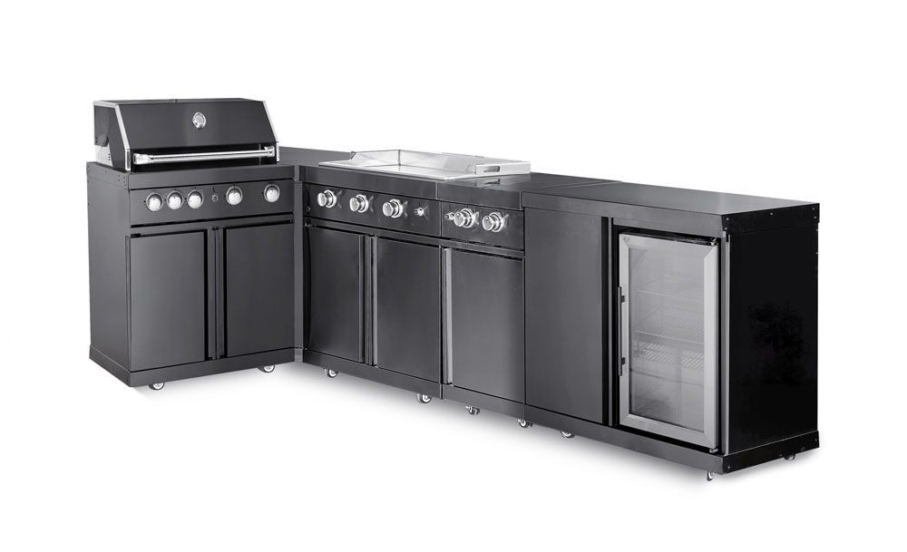 Myoutdoorkitchen - Black Collection - Free-standing outdoor kitchen - Sacramento
