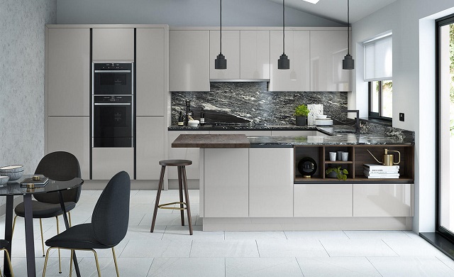 Porter Gloss Silver Grey - Second Nature Kitchens