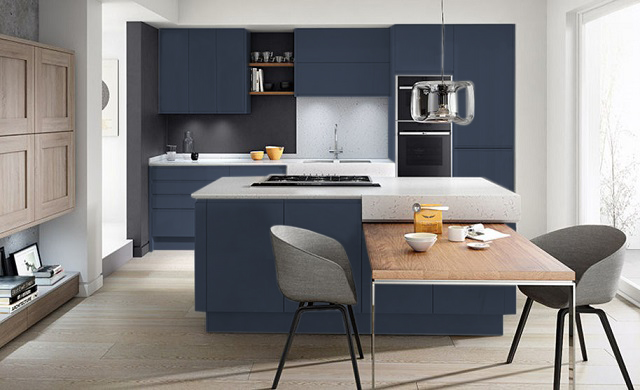 Second Nature Remo Collection Matt Dust Grey Handleless