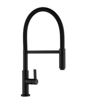 Matte Black Spirale Spring Kitchen Taps