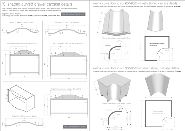 Second Nature S Shape Curved & Internal Curved Doors