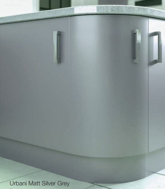 MAK Urbani Collection Silver Grey Matt Handleless