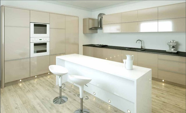 MAK Urbani Collection Stone Grey Matt Handleless