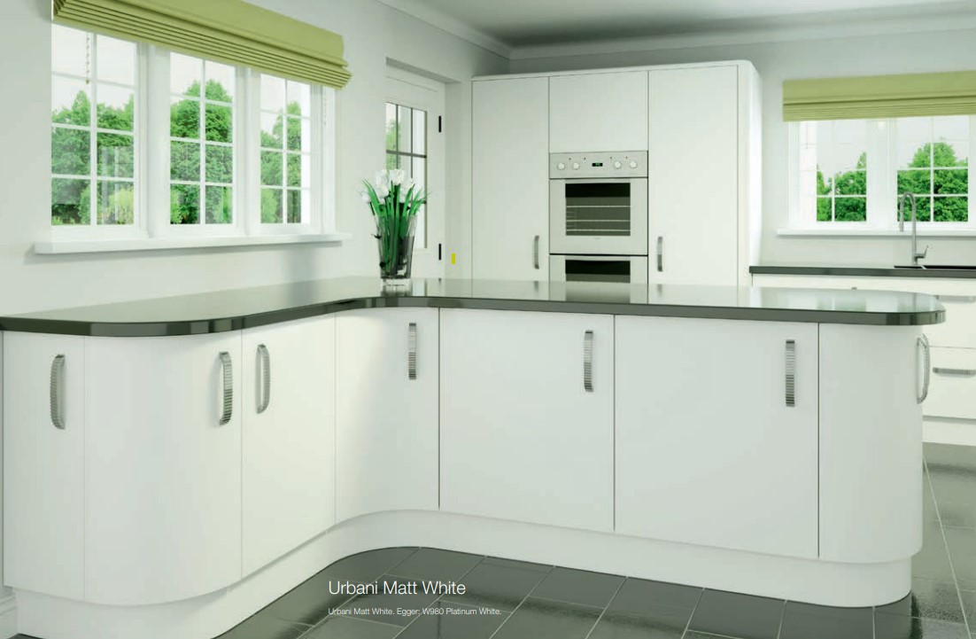 MAK Urbani Collection White Matt Handleless