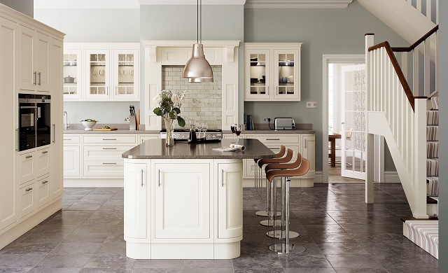 Eildon Cream Painted Ash In-framed Kitchen - Multiwood