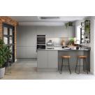 Second Nature Remo Collection Matt Silver Grey Handleless - view 1
