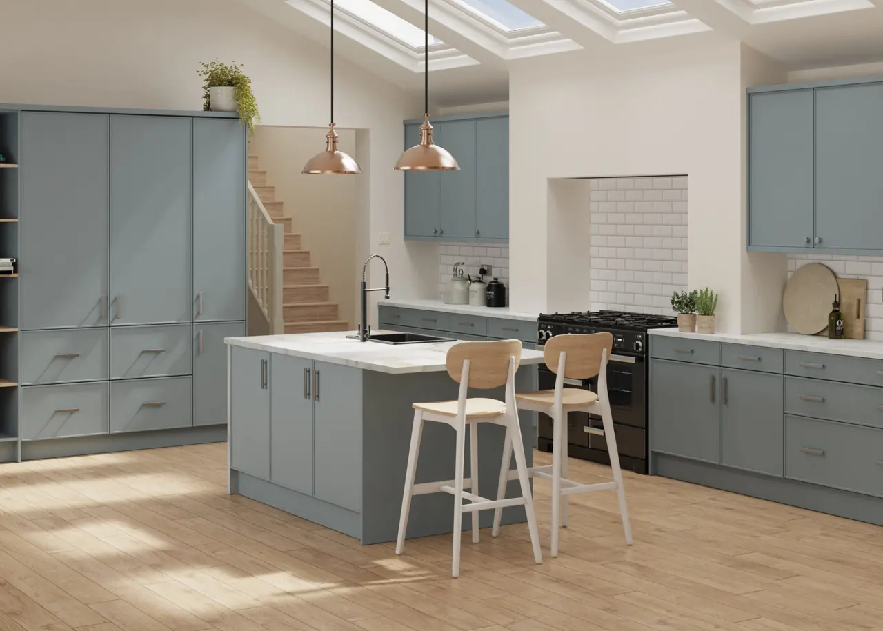 Aysgarth in Supermatt Mood Grey kitchen