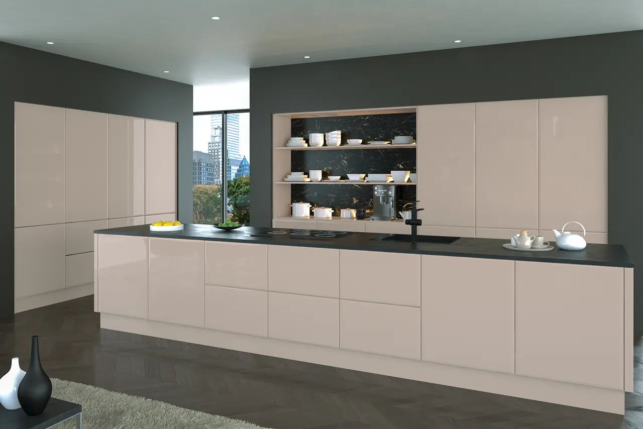 Lincoln in High Gloss Cashmere kitchen