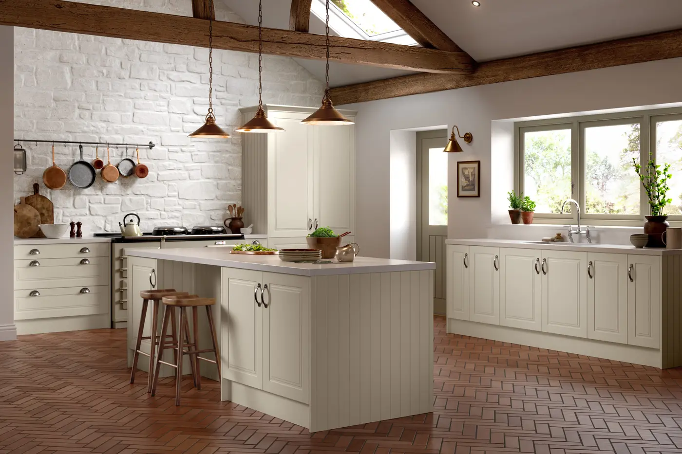 Paris in Antique White made to measure kitchen doors