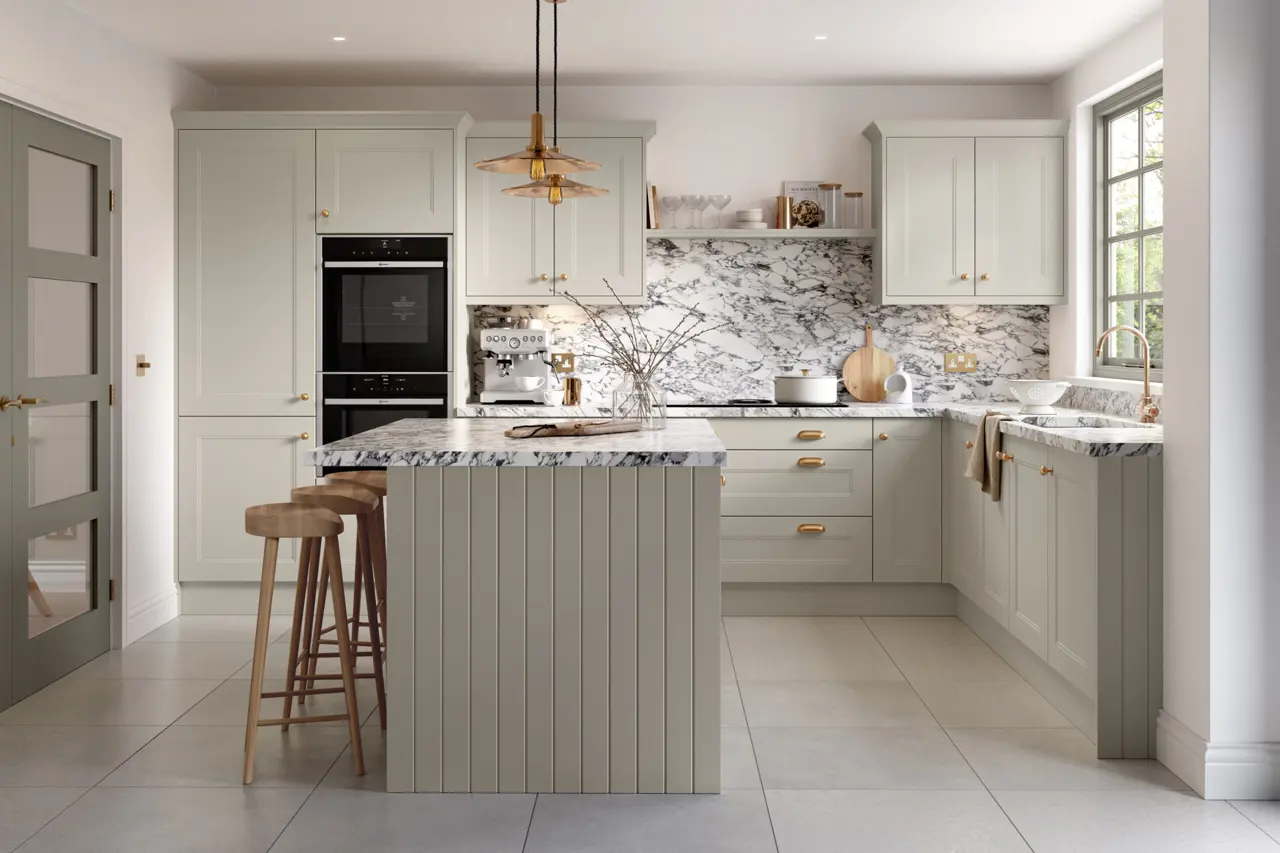 Rowen in Supermatt Taupe Grey kitchen
