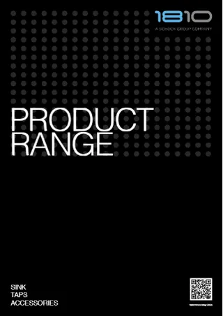 Sink & tap brochure brochure cover