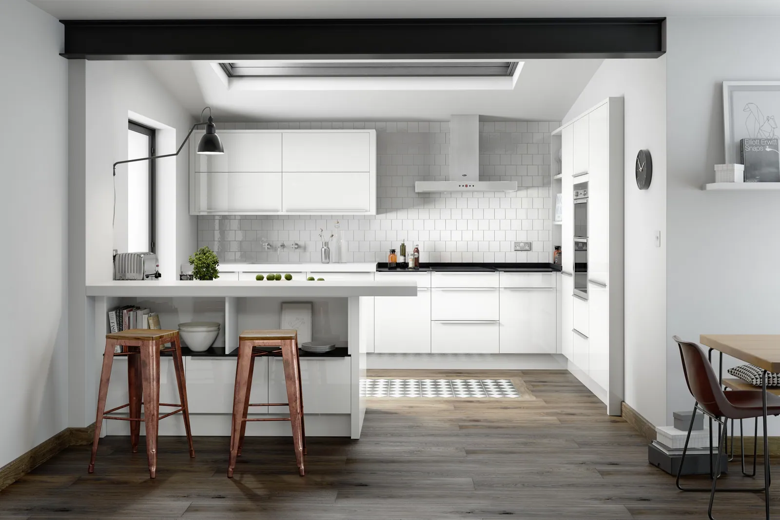 Porter Gloss Handleless kitchen by Second Nature