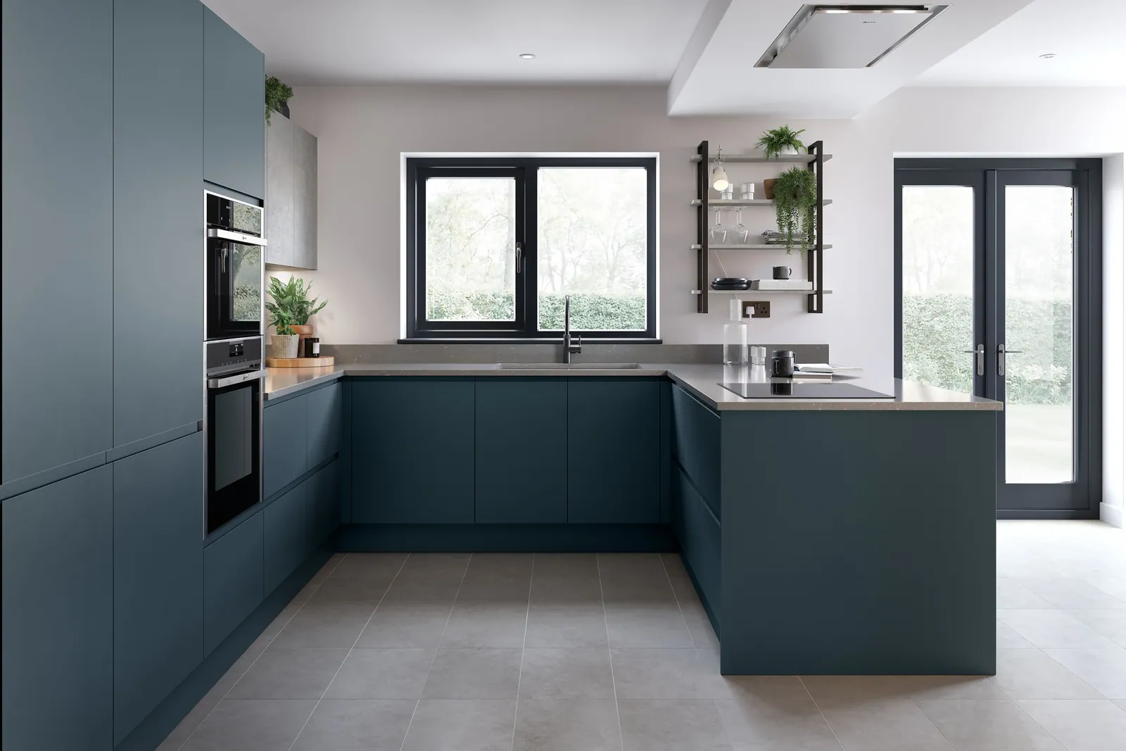 Remo Matt Handleless kitchen by Second Nature