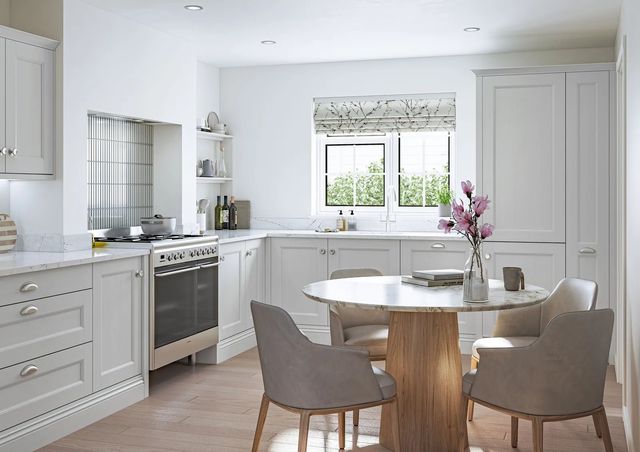 Belsay Beaded kitchen by Second Nature