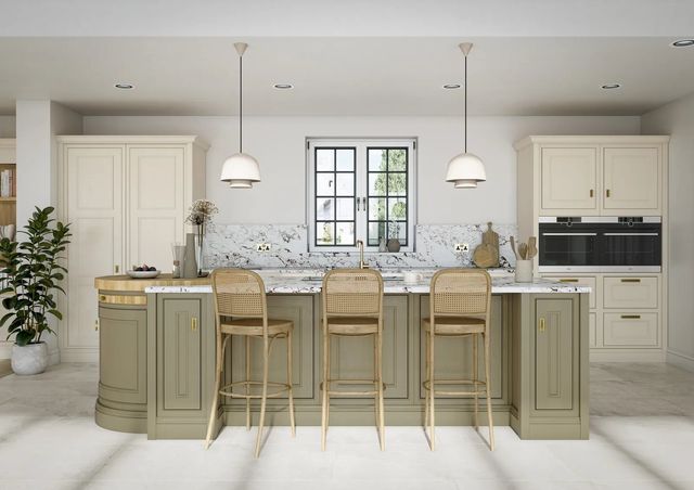 Clarendon Beaded kitchen by Second Nature