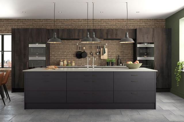 Otto Laminate Handleless kitchen by Burbidge