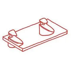 Shelf Support, Adjustable, 38mm Wide, 105mm Deep