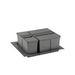 Pull-Out Waste Bin, 1 x 20 Litre & 1 x 9 Litre Bin