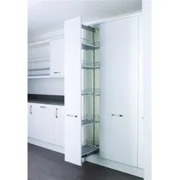 Dispensa Larder, 300mm, Chrome Arena (fits 1800mm-2200mm height)