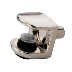 Glass Shelf Support, Single Piece, 5mm, Die-Cast Per 100