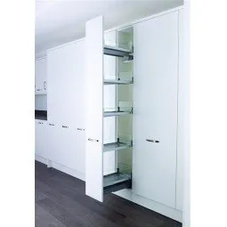 Convoy Larder, 300mm, Chrome with Glass Elements