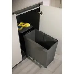 Pull-out waste bin, automatic opening, 1 x 30 litre