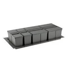 Pull-Out Waste Bin, 2 x 20 Litre & 2 x 9 Litre Bin