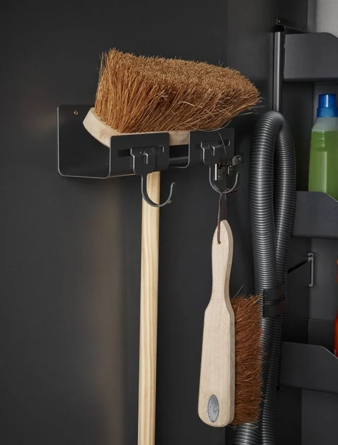 Libell Sesam broom rack in anthracite