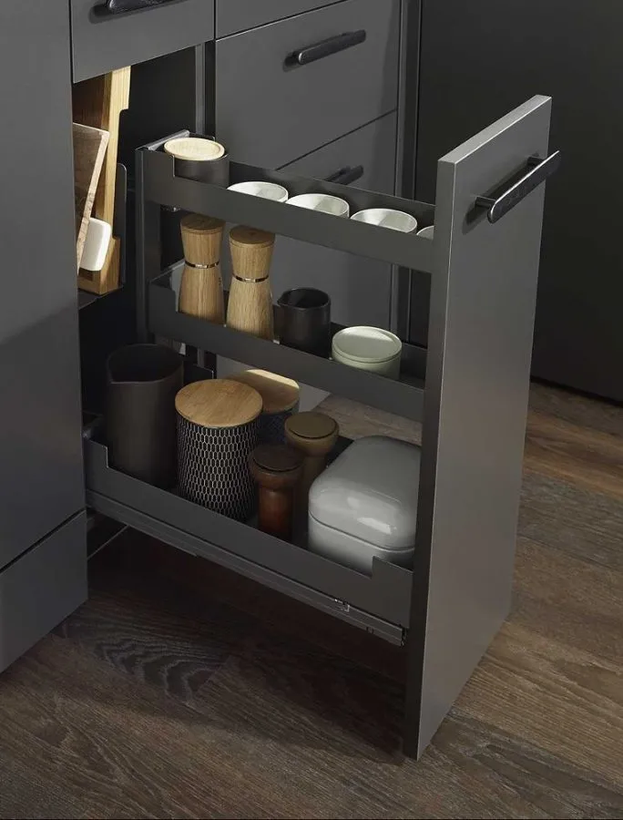 Pinello base pull-out with board holder in anthracite