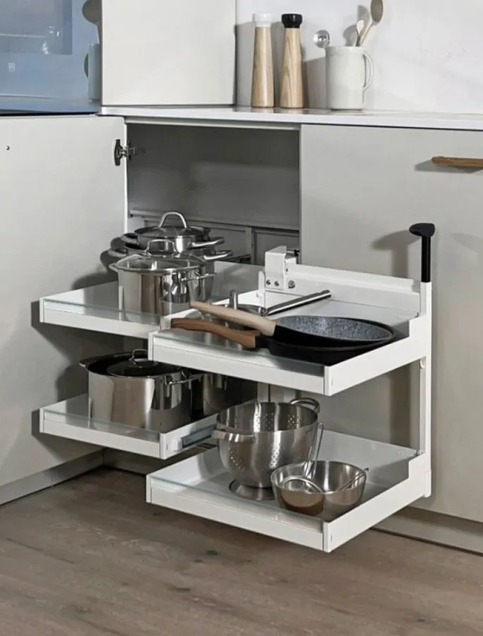 Liro magic corner comfort pull-out in white