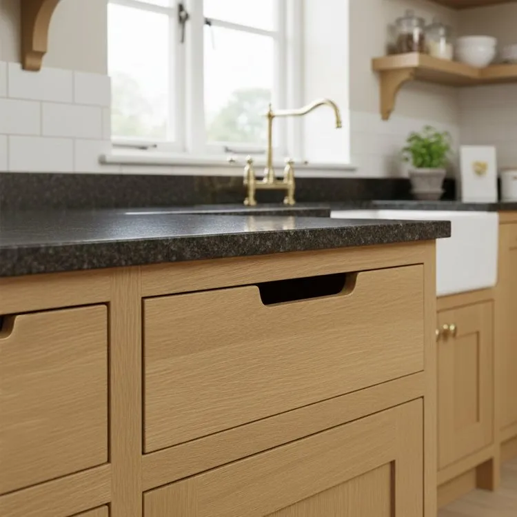 Oak internal drawer fronts – Probox