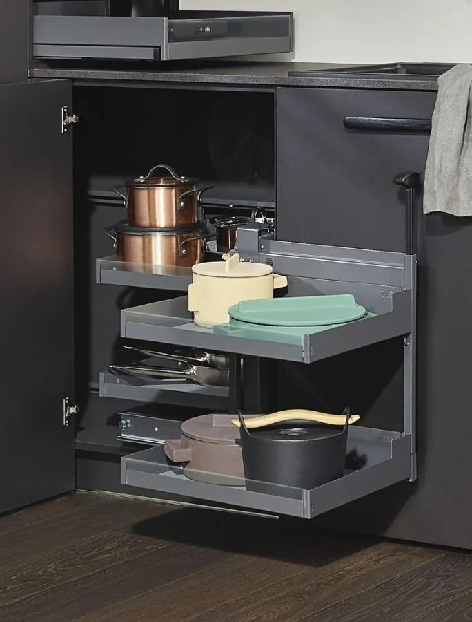 Liro magic corner comfort pull-out in anthracite
