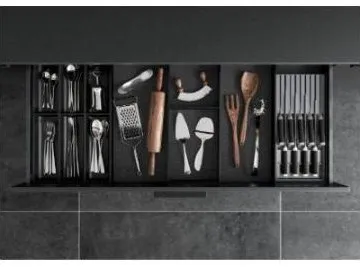 AMBIA-LINE Cutlery Insert Kit - Carbon black matt