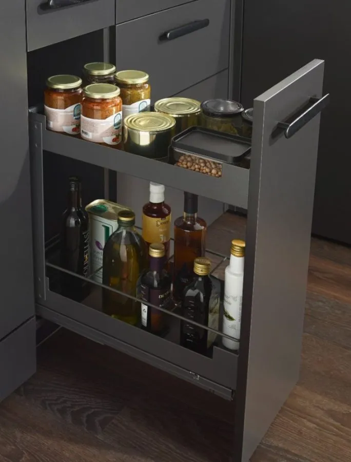 Pinello base pull-out with shelves in anthracite