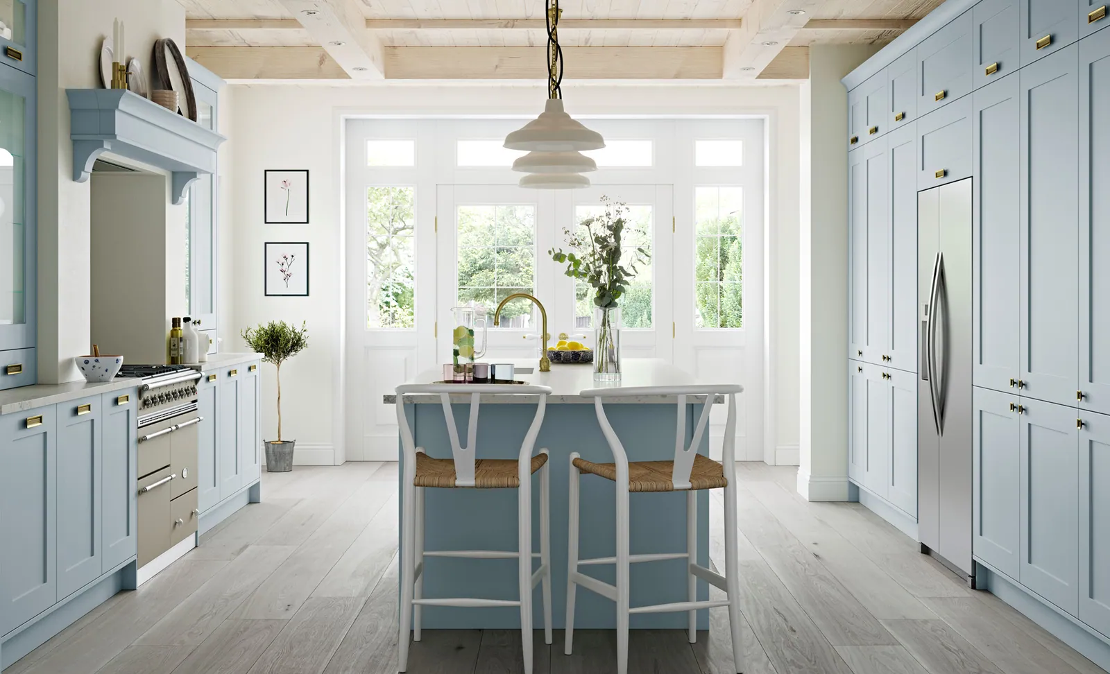 Madison kitchen, Pantry Blue