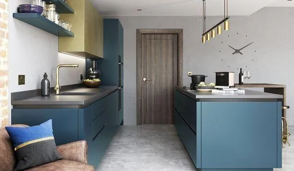 Zola Matt Handleless kitchen, Paint to Order