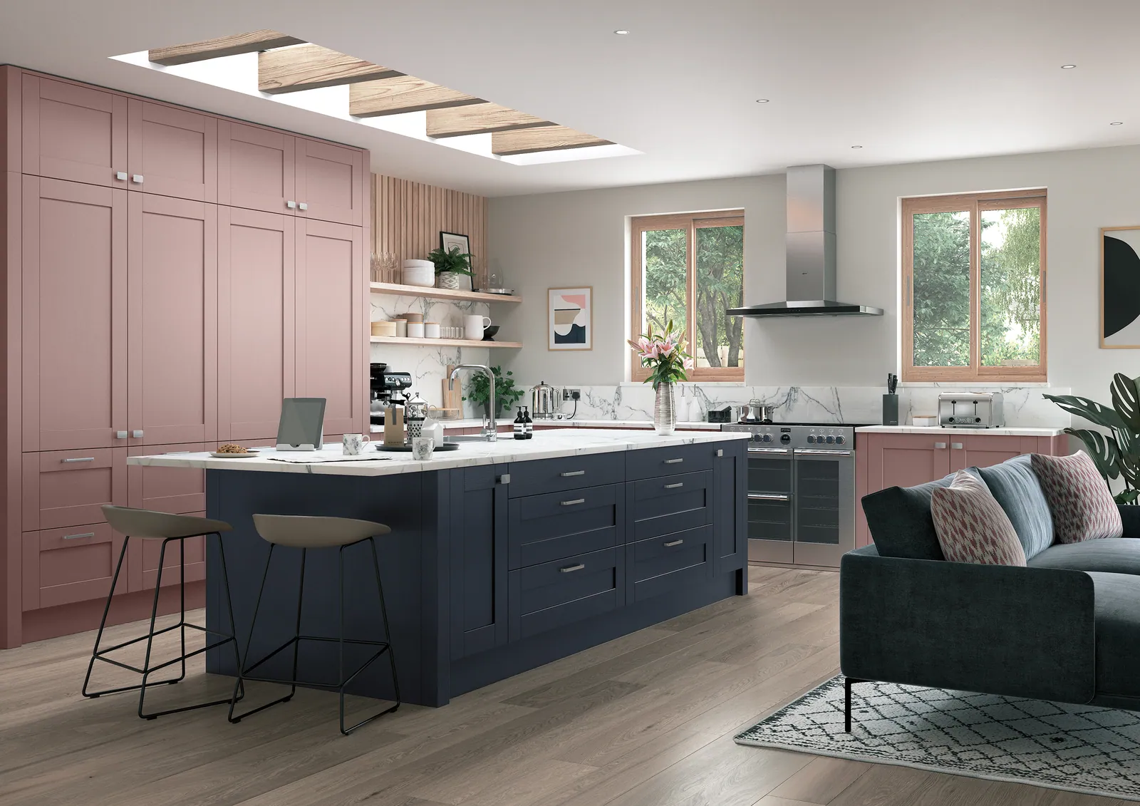 Georgia kitchen, Vintage Pink
