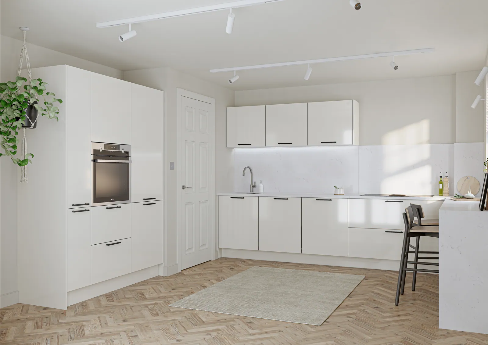 Porter Gloss kitchen, Dove Grey