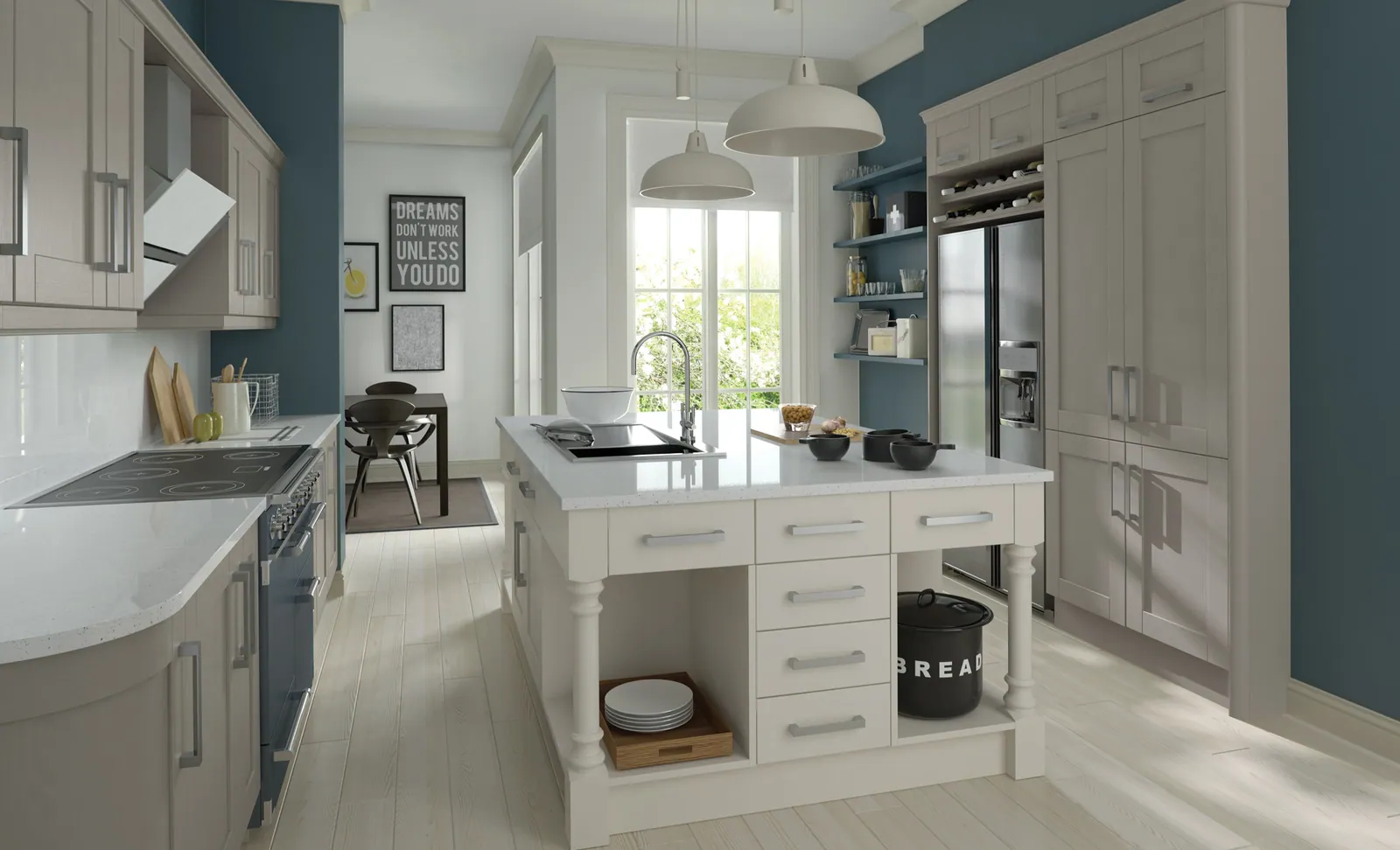 Madison kitchen, Brilliant White