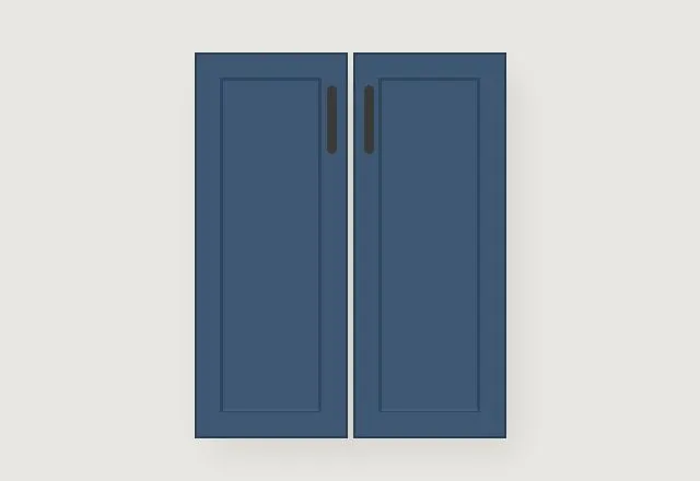 Georgia kitchen, Parisian Blue