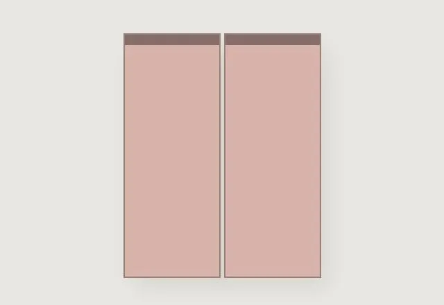 Zola Matt Handleless kitchen, Vintage Pink