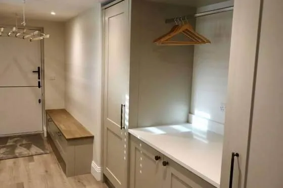 Fitzroy kitchen, Utility/Boot room in Fitzroy Stone · Stone