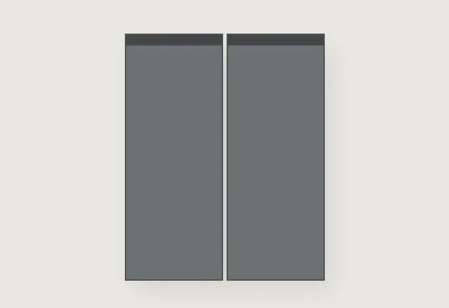 Zola Matt Handleless kitchen, Monument Grey