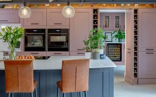 Madison kitchen, Madison in Vintage Pink & Slate Blue · Vintage Pink, Slate Blue