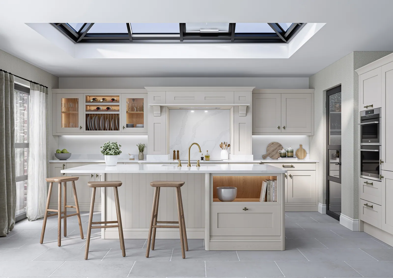Georgia kitchen, Taupe Grey