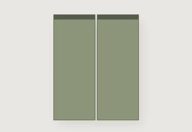 Zola Matt Handleless kitchen, Reed Green