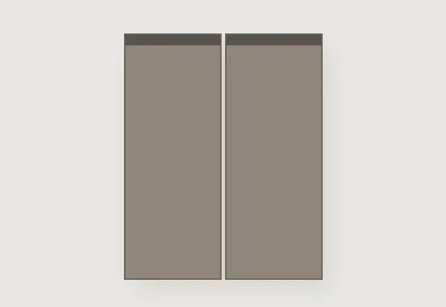 Zola Matt Handleless kitchen, Mussel