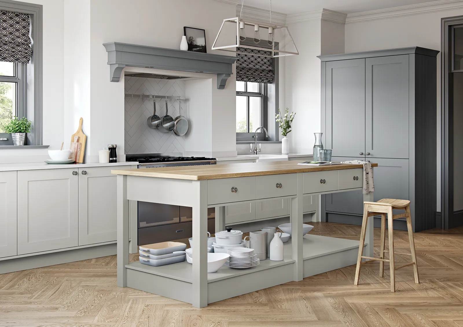 Georgia kitchen, Light Grey