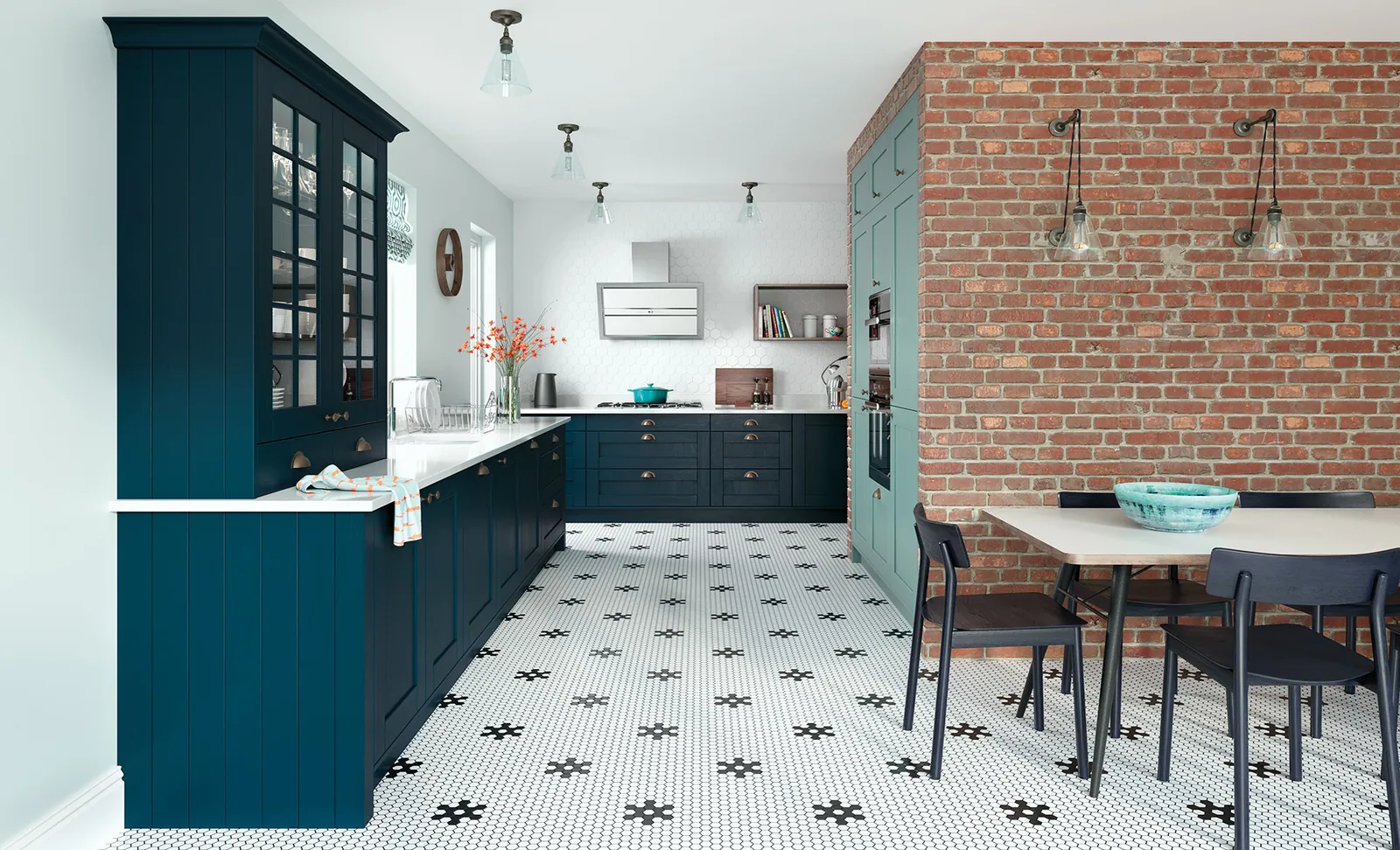 Georgia kitchen, Light Teal